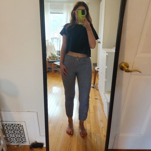 Brandy Melville John Galt Gingham Tilden Pants, One Size - Picture 3 of 10